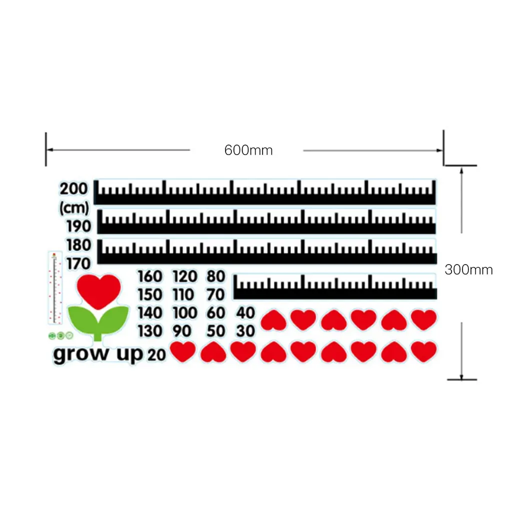 Cute Pattern Baby Child Growth Height Measurement Chart Wall Sticker Art Decals for Household Decorations
Cute Pattern Baby Child Growth Height Measurement Chart Wall Sticker Art Decals for Household Decorations