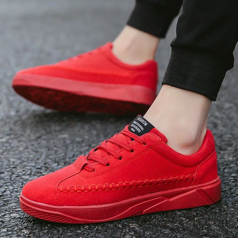 Mens Suede Leather Sneakers Breathable Comfortable Outdoor Walking Running Sport Shoes Red Male Trainers Flats Tennis Masculino
Mens Suede Leather Sneakers Breathable Comfortable Outdoor Walking Running Sport Shoes Red Male Trainers Flats Tennis Masculino