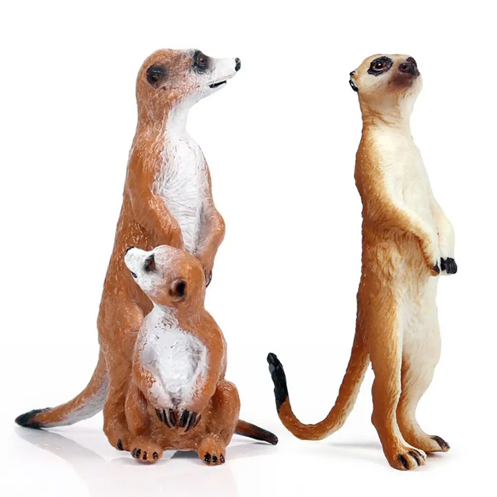 Моделирование стоя Meerkat диких животных фигурку рабочего стола орнамент детская