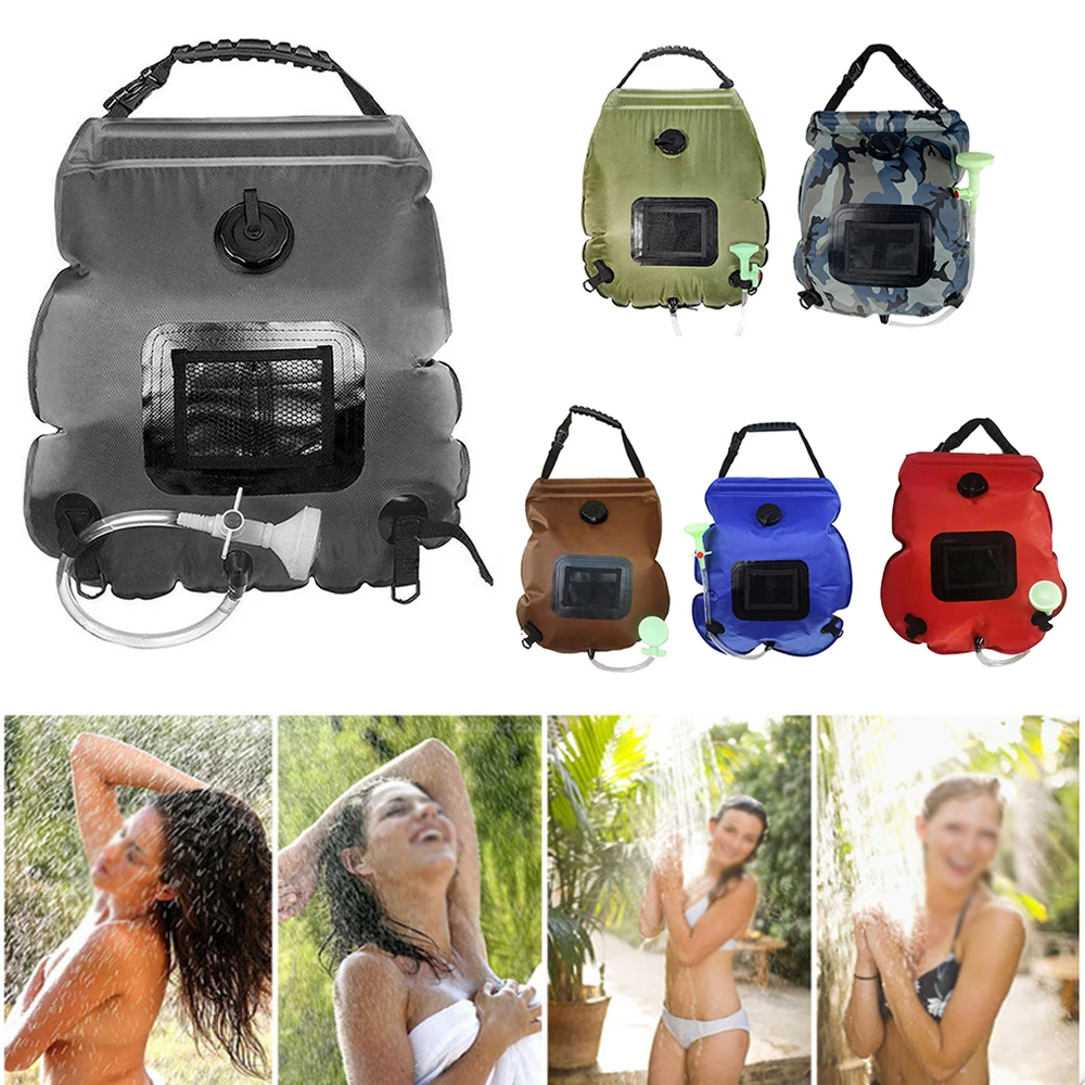 Solar Shower Bag 20L Solar Heating Camping Shower Bags with Shower Head for Camping Beach Swimming Outdoor Traveling Hiking Bags 
Solar Shower Bag 20L Solar Heating Camping Shower Bags with Shower Head for Camping Beach Swimming Outdoor Traveling Hiking Bags