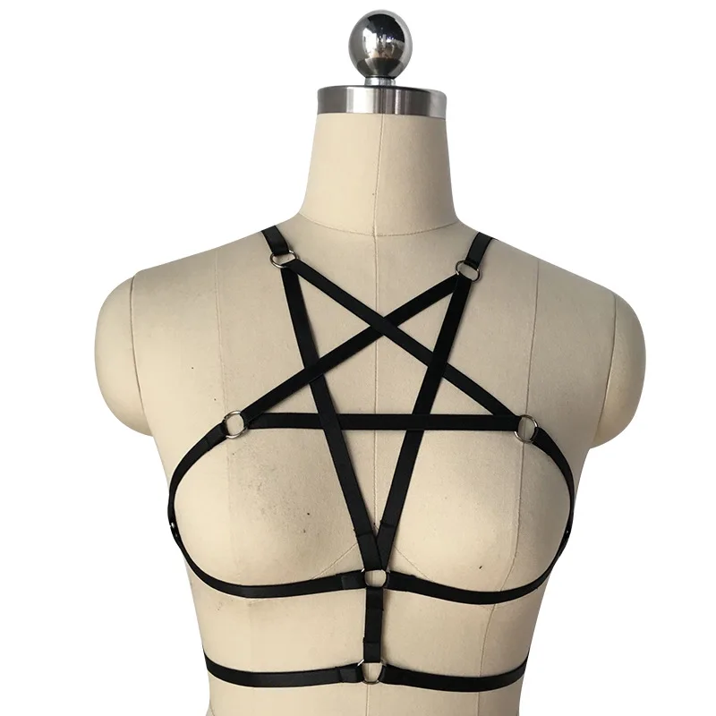 Wasteheart Body Cage Harness Bra Black Belt Lingerie Elastic Strappy Stars Bondage Fetish Exotic Club Party Burlesque Harness
Wasteheart Body Cage Harness Bra Black Belt Lingerie Elastic Strappy Stars Bondage Fetish Exotic Club Party Burlesque Harness