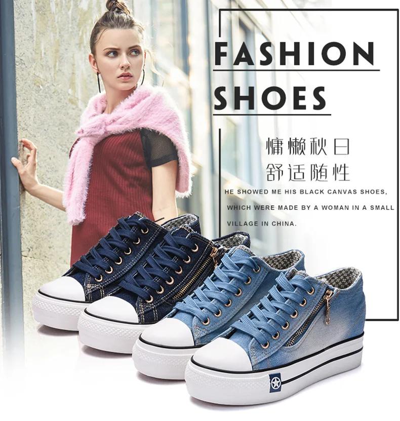 spring autumn Shoes Women Sneakers Platform Female Shoes Causal Vulcanize Canva Sneakers for Women Zapatos Mujer Shoe Denim
spring autumn Shoes Women Sneakers Platform Female Shoes Causal Vulcanize Canva Sneakers for Women Zapatos Mujer Shoe Denim