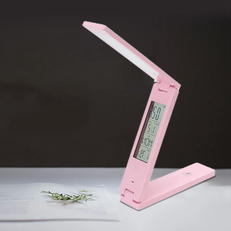 18LED Desk Lamp with USB Charging Port Table Lamp and LCD Display Built-in Time/Day/Alarm/Temp Desk Light 1, Pink
18LED Desk Lamp with USB Charging Port Table Lamp and LCD Display Built-in Time/Day/Alarm/Temp Desk Light 1, Pink