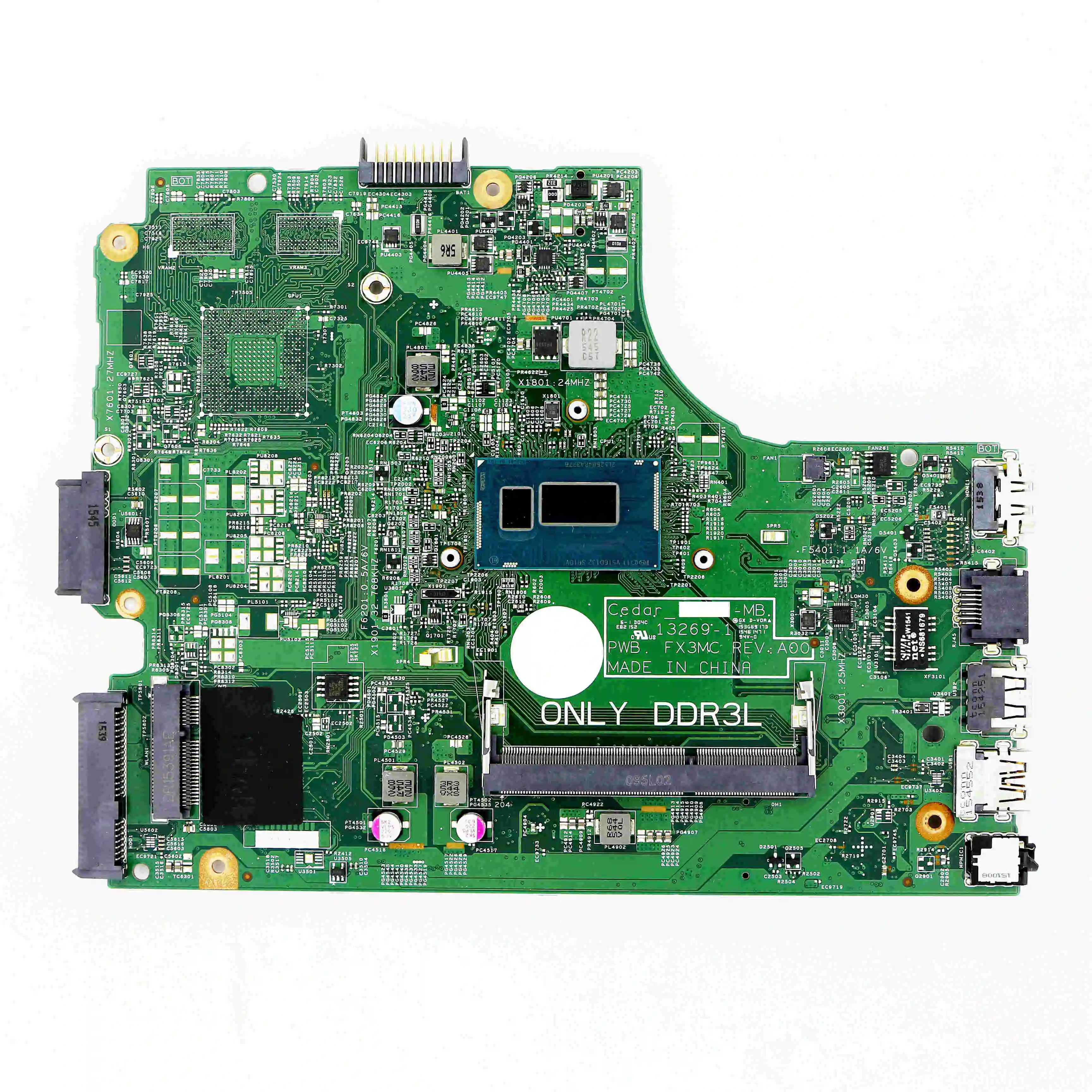 HRG70-подлинный рабочий ноутбук UMA DDR3L материнская плата 13269-1 FX3MC с 2957U CPU для Dell Inspiron 17-5748 / 15-3542 / 14-3442
HRG70-подлинный рабочий ноутбук UMA DDR3L материнская плата 13269-1 FX3MC с 2957U CPU для Dell Inspiron 17-5748 / 15-3542 / 14-3442