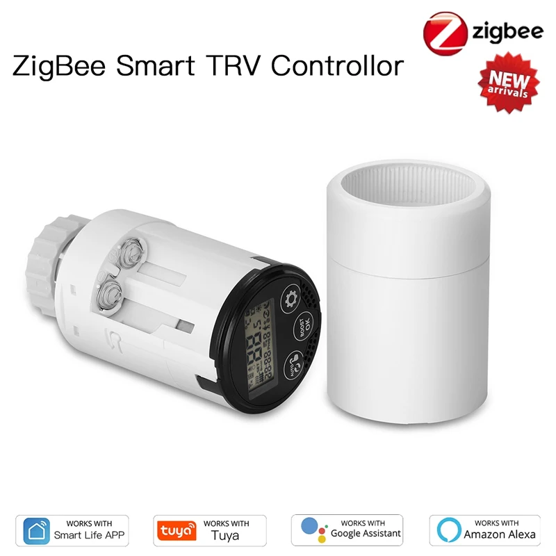 Умный привод радиатора ZigBee3.0, программируемый термостатический клапан радиатора, регулятор температуры, голосовое управление через Alexa
Умный привод радиатора ZigBee3.0, программируемый термостатический клапан радиатора, регулятор температуры, голосовое управление через Alexa