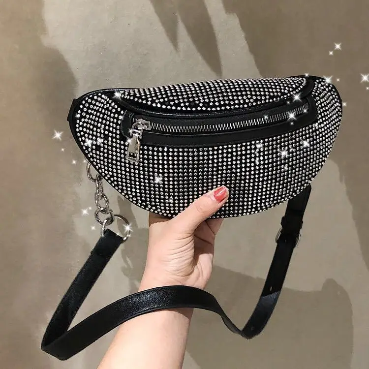 Women's Waist Bag Chain Bag Flash Rhinestone One Shoulder Crossbody Chest Bag 2021 New Bag womens fanny pack
Women's Waist Bag Chain Bag Flash Rhinestone One Shoulder Crossbody Chest Bag 2021 New Bag womens fanny pack