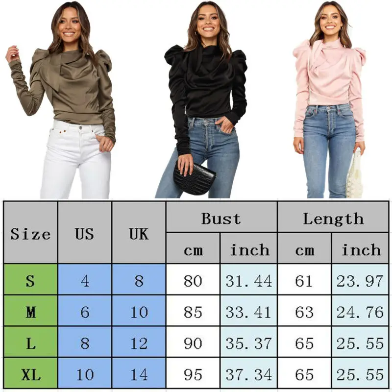 Elegant Blouse Women's Ladies Satin Tops Bow Neck Long Puff Sleeve Outwear Shirt Blouse Sexy top women blusas mujer de moda 2019
Elegant Blouse Women's Ladies Satin Tops Bow Neck Long Puff Sleeve Outwear Shirt Blouse Sexy top women blusas mujer de moda 2019