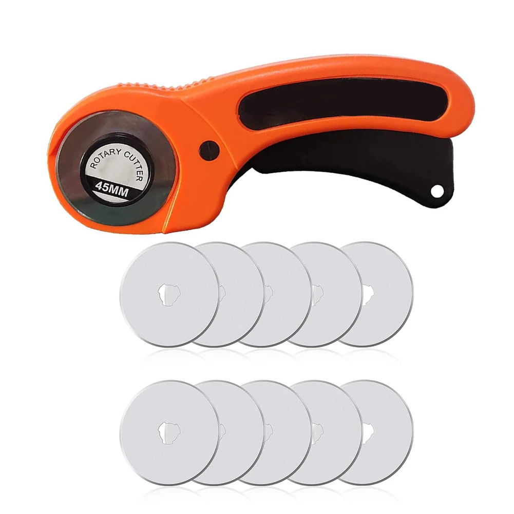LeatherCraft 45mm Rotary Cutter Leather Cutting Tool Fabric Cutter Circular Blade DIY Patchwork Sewing Quilting Fit Olfa Cut
LeatherCraft 45mm Rotary Cutter Leather Cutting Tool Fabric Cutter Circular Blade DIY Patchwork Sewing Quilting Fit Olfa Cut