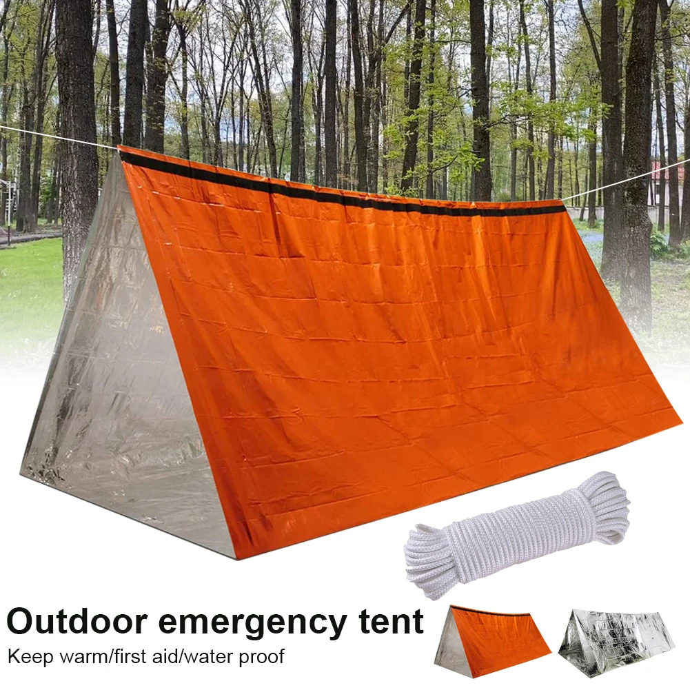Emergency Tent Durable Waterproof Tube Tent Survival Shelter Lightweight Thermal Insulated Blanket Hiking/Camping/Backpacking
Emergency Tent Durable Waterproof Tube Tent Survival Shelter Lightweight Thermal Insulated Blanket Hiking/Camping/Backpacking