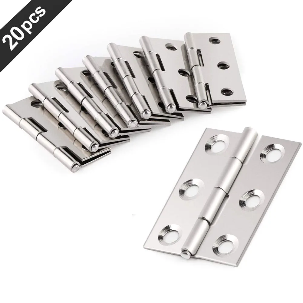 20 Pcs Door Connector Accessories Durable Furniture Home 6 Mounting Holes Stainless Steel Hinge Window Cabinet Jewelry Box
20 Pcs Door Connector Accessories Durable Furniture Home 6 Mounting Holes Stainless Steel Hinge Window Cabinet Jewelry Box