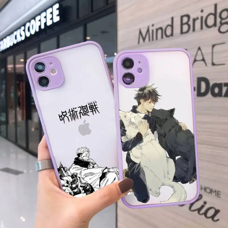 jujutsu kaisen Phone Case For iPhone 12 11 Mini Pro XR XS Max 7 8 Plus X Matte transparent Purple Back Cover
jujutsu kaisen Phone Case For iPhone 12 11 Mini Pro XR XS Max 7 8 Plus X Matte transparent Purple Back Cover