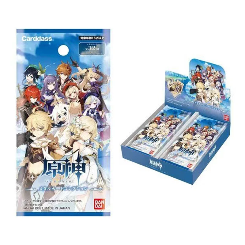 Genshin Impact Bandai Metal Paper Card Letters Games Children Anime Character Collection Kid's Gift Playing Card Toy
Genshin Impact Bandai Metal Paper Card Letters Games Children Anime Character Collection Kid's Gift Playing Card Toy