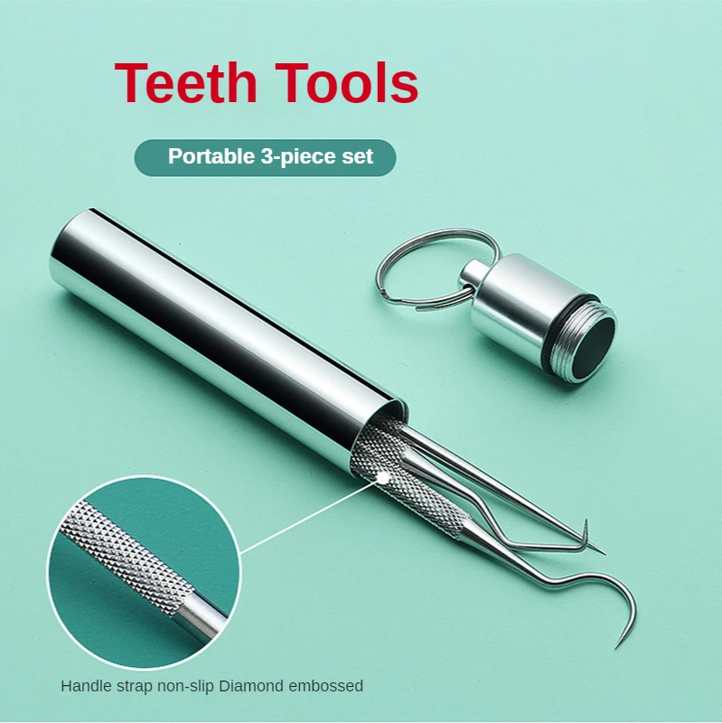 Outdoor Tools Stainless Steel Portable Tooth Picker Oral Cleaning Dental Care Tools Tooth Stone Removal Cleaning Tools
Outdoor Tools Stainless Steel Portable Tooth Picker Oral Cleaning Dental Care Tools Tooth Stone Removal Cleaning Tools