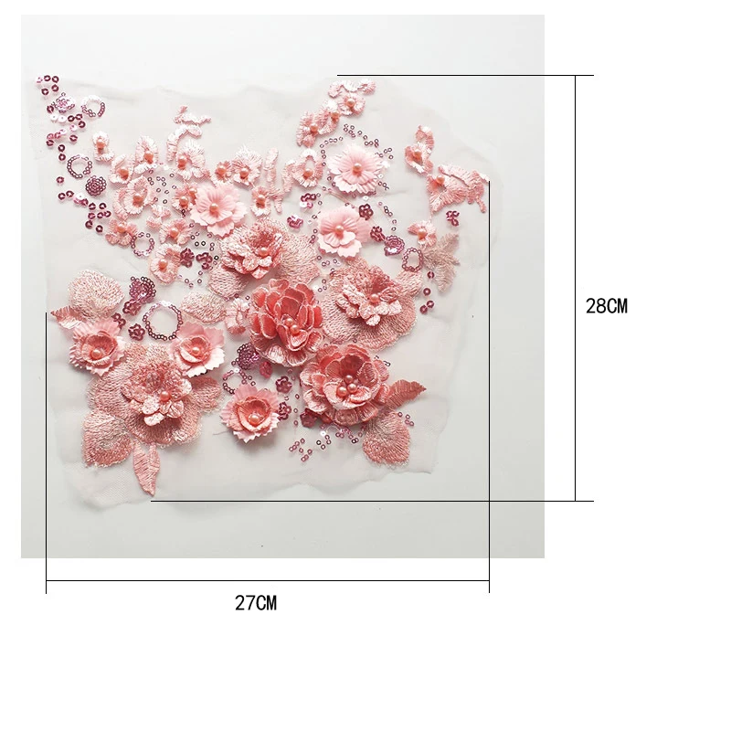 1Pc Grey White Lace Fabric 3D Flowers Beads Sequin Appliques Embroidery Mesh Sew Patch For Wedding Evening Dress Decoration DIY 
1Pc Grey White Lace Fabric 3D Flowers Beads Sequin Appliques Embroidery Mesh Sew Patch For Wedding Evening Dress Decoration DIY