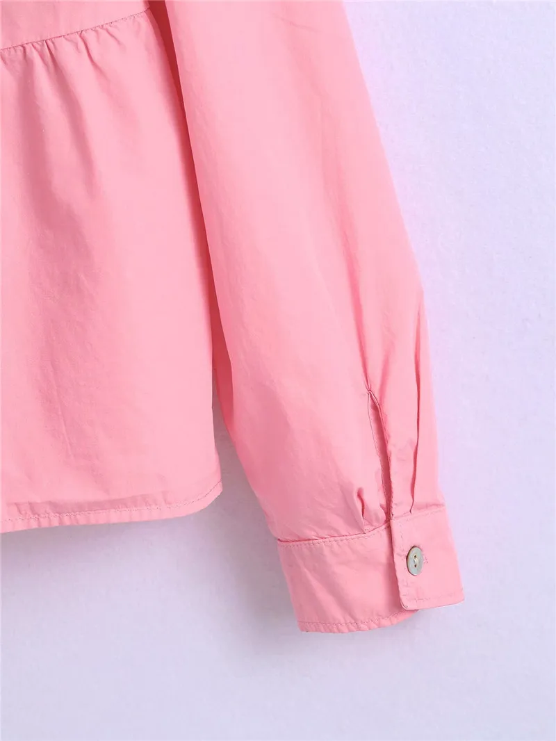 TMODA1800 Za Women 2021 Summer New Fashion Pink Pleated Poplin Blouses Vintage Long Sleeve Button Female Shirts Blusas Chic Tops
TMODA1800 Za Women 2021 Summer New Fashion Pink Pleated Poplin Blouses Vintage Long Sleeve Button Female Shirts Blusas Chic Tops