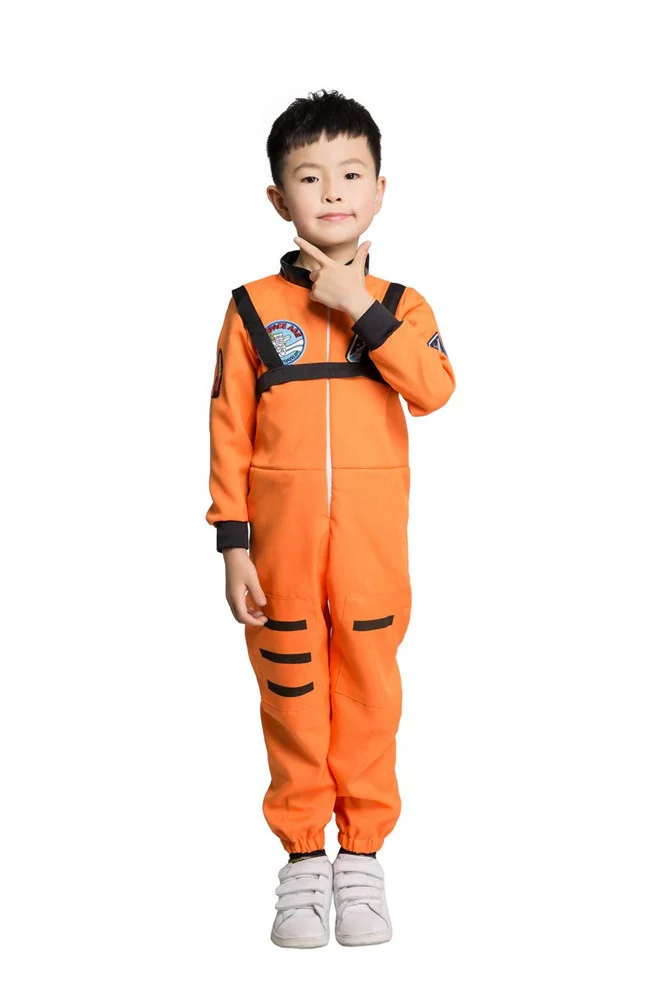 New Children Space Astronaut Costume Pilot Jumpsuit Orange Baseball Suit Children Clothing
New Children Space Astronaut Costume Pilot Jumpsuit Orange Baseball Suit Children Clothing