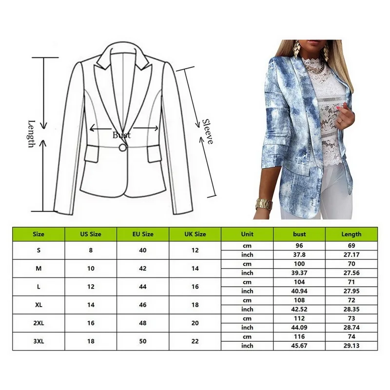 Women's Slim Fitting Breasted Blazer Long Sleeve Jacket Elegant Turn-down Collar Tops Office Lady Slim Cardigan Outerwear
Women's Slim Fitting Breasted Blazer Long Sleeve Jacket Elegant Turn-down Collar Tops Office Lady Slim Cardigan Outerwear