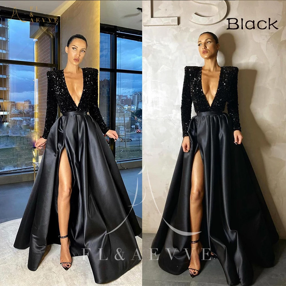 Модные черные вечерние платья с блестками и длинным рукавом, сексуальные платья для выпускного вечера с глубоким V-образным вырезом для осо...
Модные черные вечерние платья с блестками и длинным рукавом, сексуальные платья для выпускного вечера с глубоким V-образным вырезом для осо...