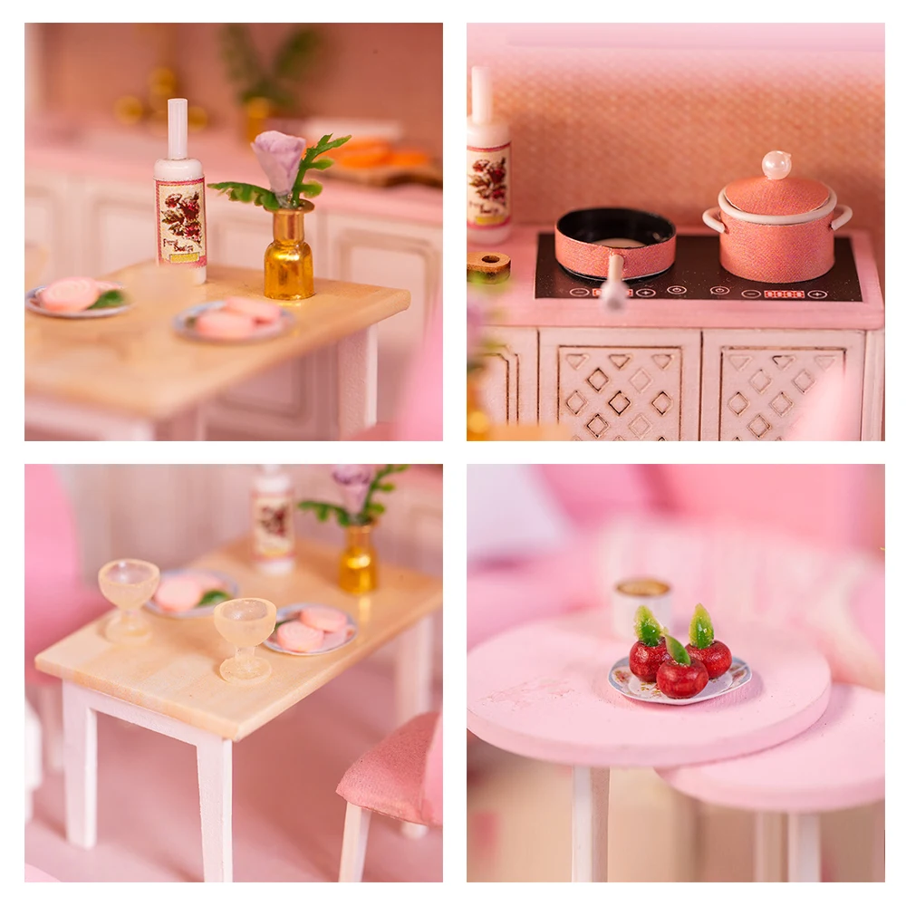 3D Wooden Doll House DIY Miniature Dollhouse with Furniture and LED Lights Birthdays Festivals Christmas Gifts for Children
3D Wooden Doll House DIY Miniature Dollhouse with Furniture and LED Lights Birthdays Festivals Christmas Gifts for Children