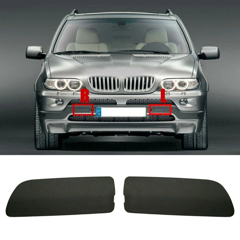 Pair Front Bumper Tow Hook Cover Unpainted 51117116671 51117116672 for -BMW E53 X5 3.0I 4.4I 2004 2005 2006
Pair Front Bumper Tow Hook Cover Unpainted 51117116671 51117116672 for -BMW E53 X5 3.0I 4.4I 2004 2005 2006