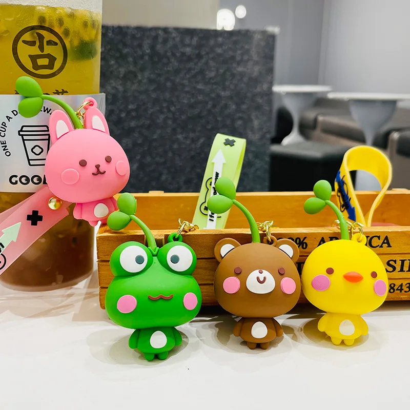 Exquisite Sprouting Animal Doll Keychain Men And Women Net Red Schoolbag Pendant Cute Cartoon Creative Gift Keychains
Exquisite Sprouting Animal Doll Keychain Men And Women Net Red Schoolbag Pendant Cute Cartoon Creative Gift Keychains