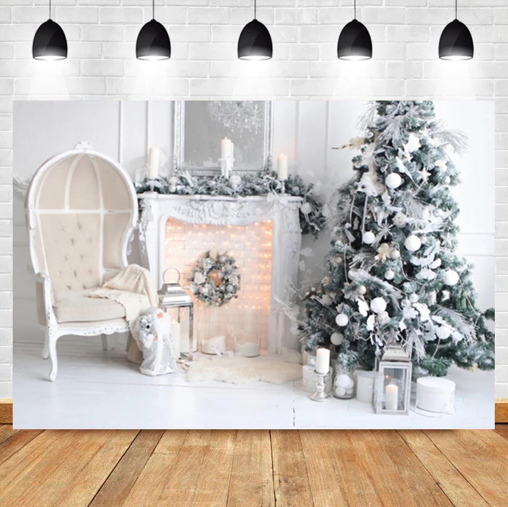 Laeacco White Christmas Tree Fireplace Gift Candle Baby Birthday Backdrop Photographic Photo Background For Photo Studio
Laeacco White Christmas Tree Fireplace Gift Candle Baby Birthday Backdrop Photographic Photo Background For Photo Studio