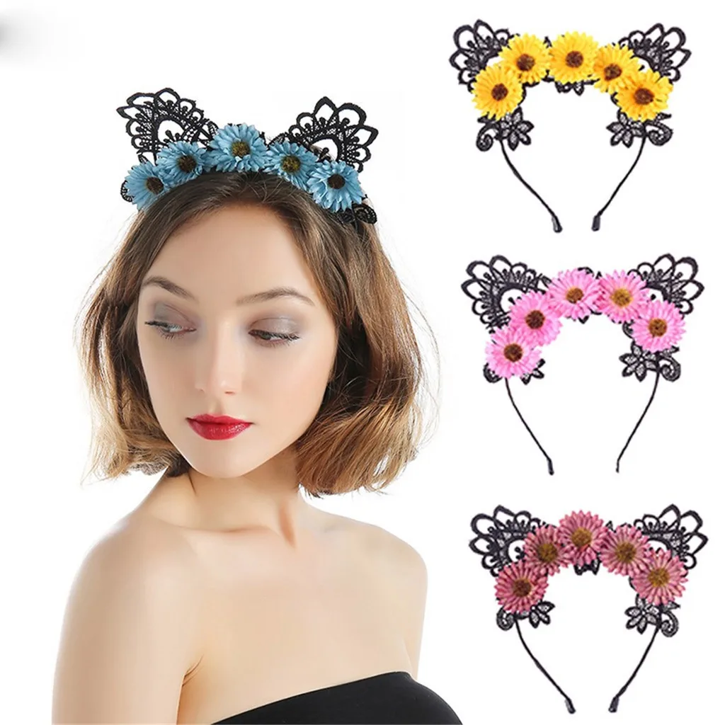 Cosplay Hair Hoop Lace Cat Ears Flowers for Women Korean Fashion Party Headwear Bijoux Femme Bandeau Cheveux Hair Accessorie
Cosplay Hair Hoop Lace Cat Ears Flowers for Women Korean Fashion Party Headwear Bijoux Femme Bandeau Cheveux Hair Accessorie