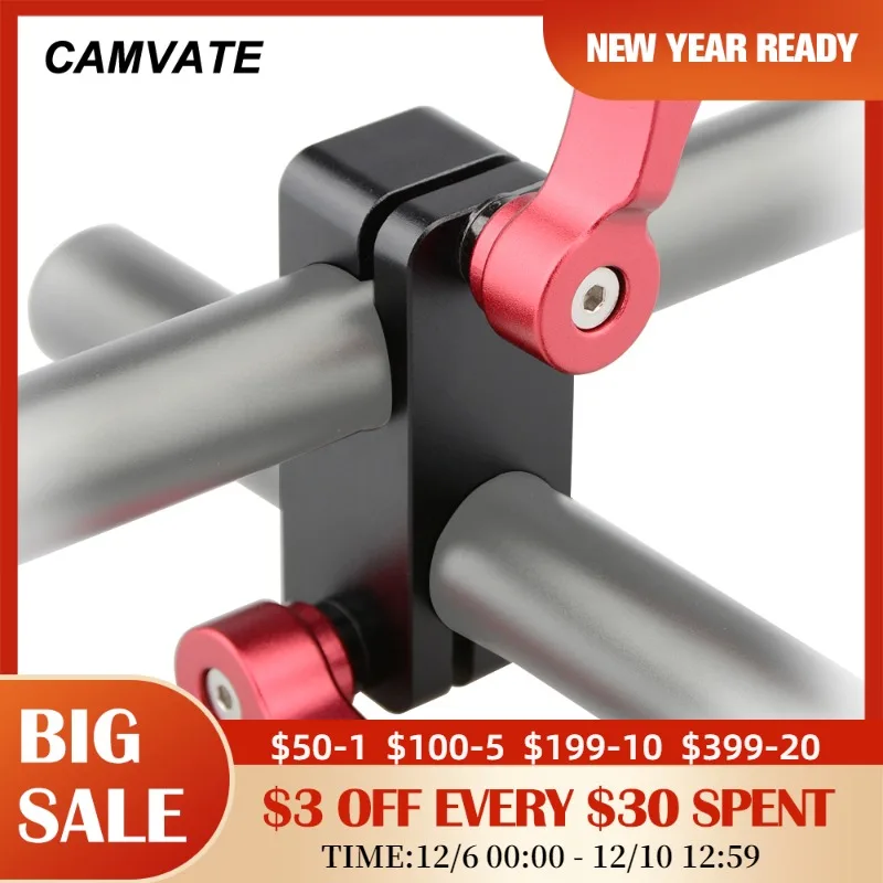 CAMVATE Universal Standard 15mm Right Angle (90 Degree) Rod Clamp Adapter For DSLR Camera Handgrip/Monitor/ LED Light Supporting
CAMVATE Universal Standard 15mm Right Angle (90 Degree) Rod Clamp Adapter For DSLR Camera Handgrip/Monitor/ LED Light Supporting