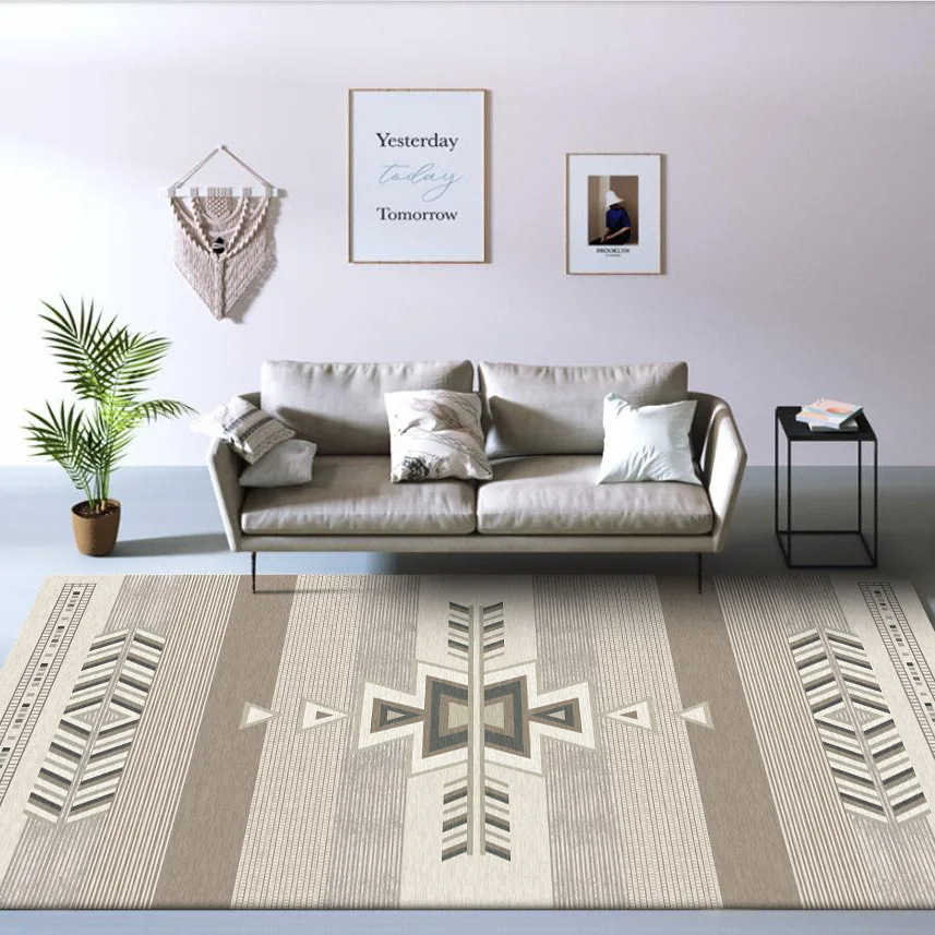 Simple Ethnic Geometric Gray-Brown Living Room Area Rug Morocco Style Bedroom Bedside Carpet Bathroom Kitchen Corridor Floor Mat
Simple Ethnic Geometric Gray-Brown Living Room Area Rug Morocco Style Bedroom Bedside Carpet Bathroom Kitchen Corridor Floor Mat