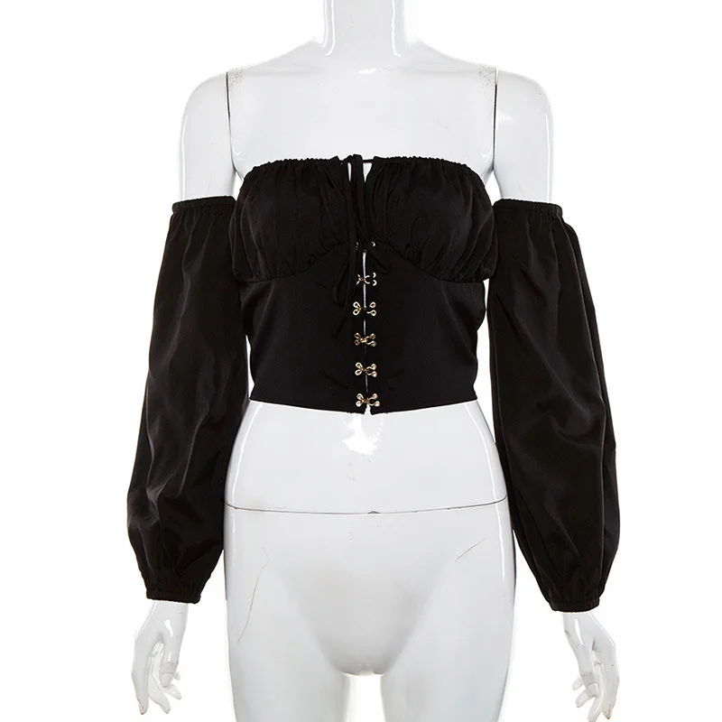 Angel's Secret Strapless Sexy T-Shirt Ladies Long Sleeve One Piece Blouse Slim Backless Summer Matching Skirt Set Women AG41531
Angel's Secret Strapless Sexy T-Shirt Ladies Long Sleeve One Piece Blouse Slim Backless Summer Matching Skirt Set Women AG41531