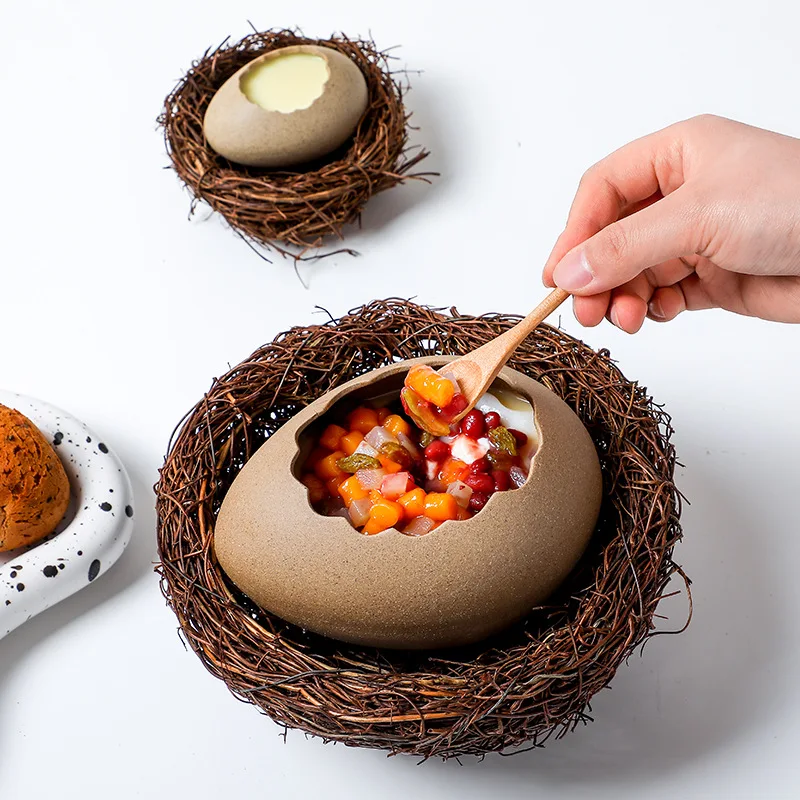 Creative Ceramic Eggshell Shape Figurines Vase Dessert Ice Cream Bird Nest Egg Shell Bowl Decor Tableware Home Decoration Crafts
Creative Ceramic Eggshell Shape Figurines Vase Dessert Ice Cream Bird Nest Egg Shell Bowl Decor Tableware Home Decoration Crafts