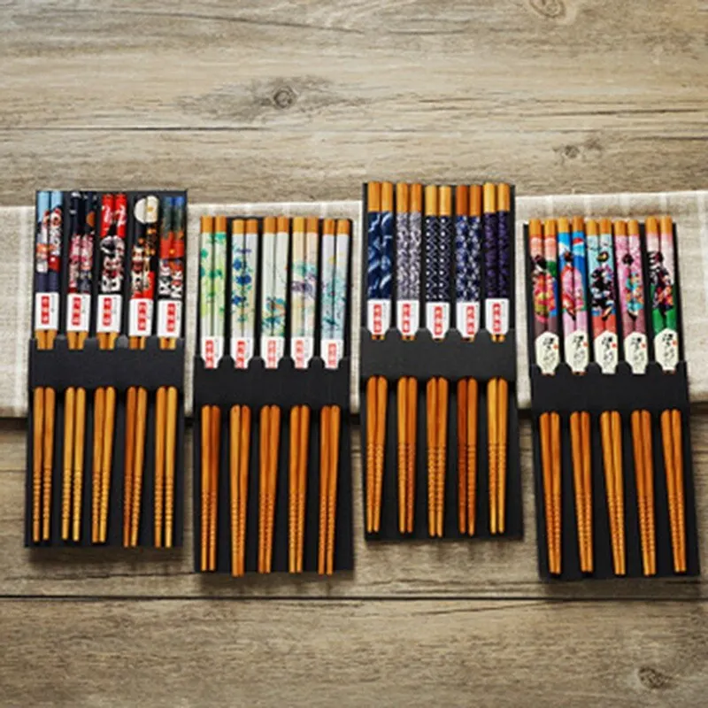 5 Pairs/Set Japanese-Style Reusable Household Tableware Chopstick Bamboo Ecological Chopsticks Handmade Wood Wooden
5 Pairs/Set Japanese-Style Reusable Household Tableware Chopstick Bamboo Ecological Chopsticks Handmade Wood Wooden