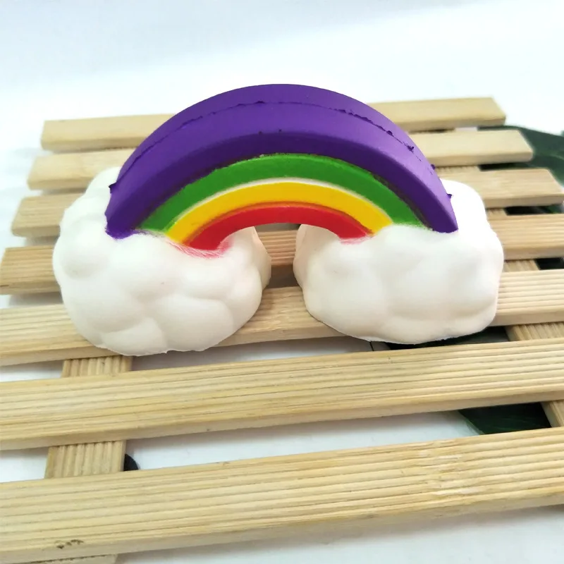 

Rainbow Squishy Toy Cute Soft Slow Rising Rebound Antistress Squishies Squeeze Educational Baby Toys Gift Home Party Decorations