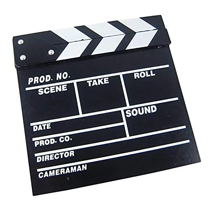 Director Video TV Movie Film Board Wooden 20 x 20 cm Professional Fashion Portable
Director Video TV Movie Film Board Wooden 20 x 20 cm Professional Fashion Portable