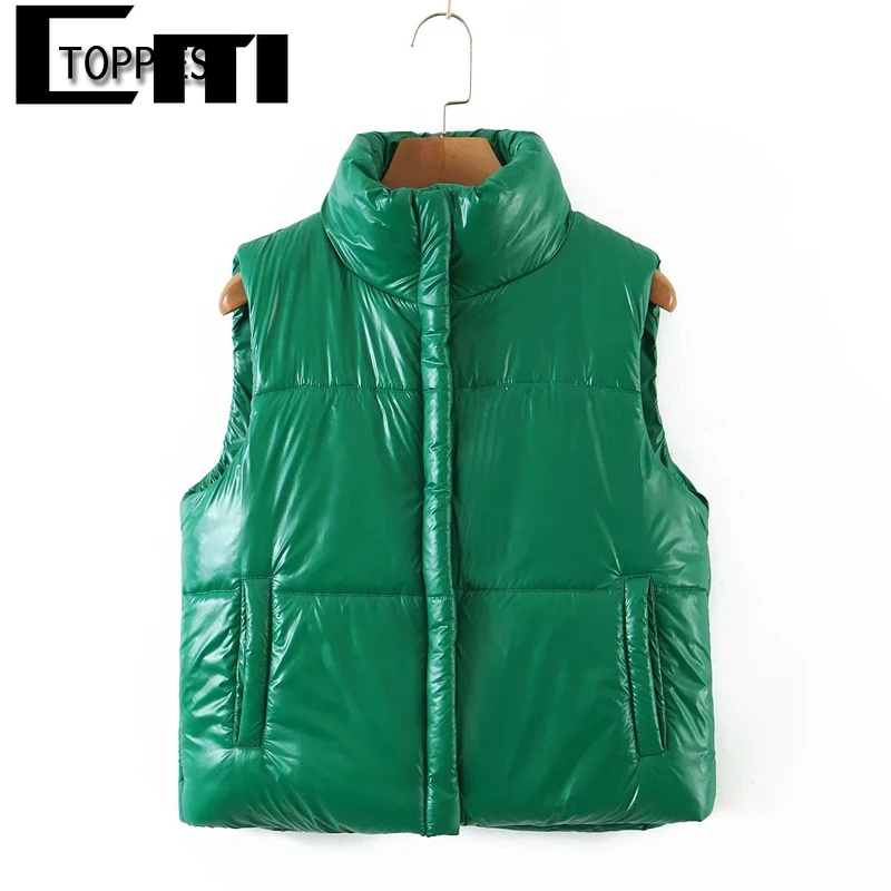 Toppies Fashion Green Vest Women Bright Face Vest Coat Autumn Women's Loose Thin Stand Collar Single Breasted Outwear
Toppies Fashion Green Vest Women Bright Face Vest Coat Autumn Women's Loose Thin Stand Collar Single Breasted Outwear