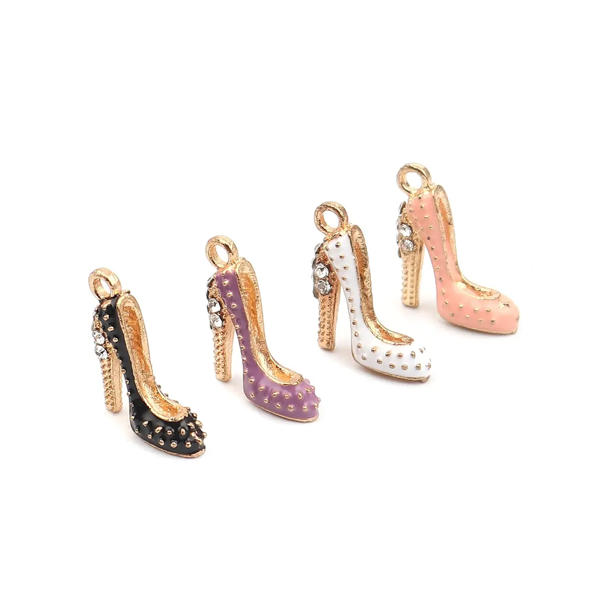10 PCs Fashion High Heels Pendants With White Diamonds Multicolor Enamel Charms For Necklace Bracelet Handmade Jewelry Supplies
10 PCs Fashion High Heels Pendants With White Diamonds Multicolor Enamel Charms For Necklace Bracelet Handmade Jewelry Supplies