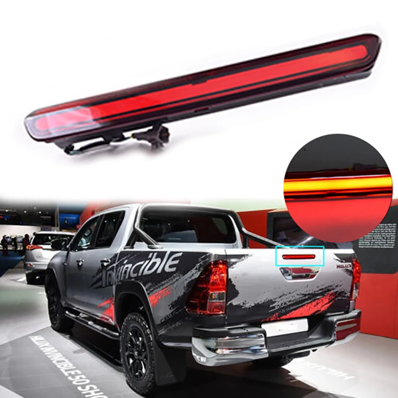 LED Hight Rear Brake Light High Mounted Third Additional Stop Lamp for TOYOTA Revo Hilux 2015-2019
LED Hight Rear Brake Light High Mounted Third Additional Stop Lamp for TOYOTA Revo Hilux 2015-2019