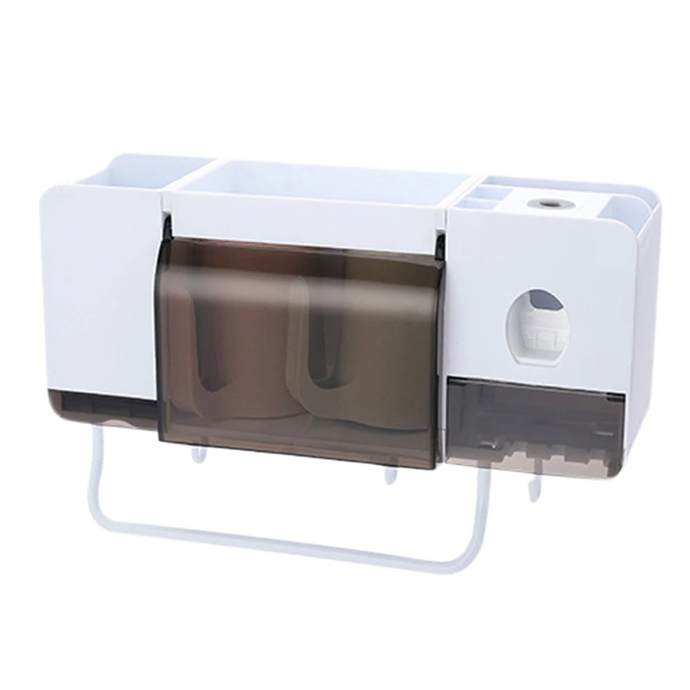 Wall Mounted Toothbrush Holder Set with Cups Automatic Toothpaste Dispenser Bathroom Kit AUG889
Wall Mounted Toothbrush Holder Set with Cups Automatic Toothpaste Dispenser Bathroom Kit AUG889