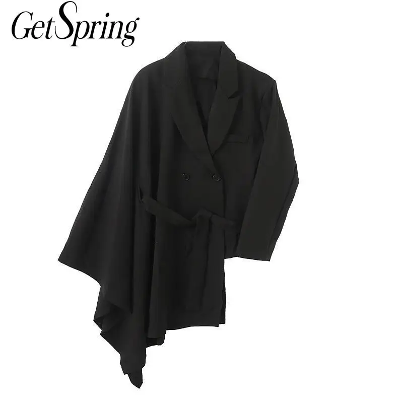 GetSpring Женский блейзер Асимметричная Дамы Черный Блейзер Пальто свободный длинный женский Костюмный пиджак модный необычный костюм с пиджа...
GetSpring Женский блейзер Асимметричная Дамы Черный Блейзер Пальто свободный длинный женский Костюмный пиджак модный необычный костюм с пиджа...