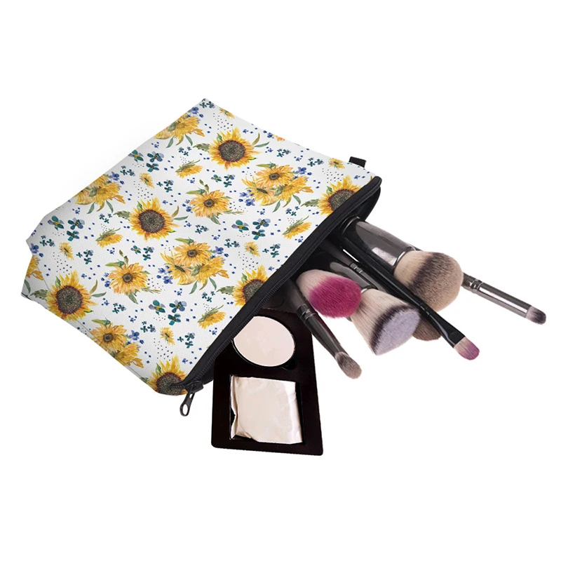 Woman Mini Waterproof Makeup Bag Fashion Yellow Daisy Cosmetic Bag Girls Toiletry Bag Gift Travel Organizer Girl Makeup Box
Woman Mini Waterproof Makeup Bag Fashion Yellow Daisy Cosmetic Bag Girls Toiletry Bag Gift Travel Organizer Girl Makeup Box