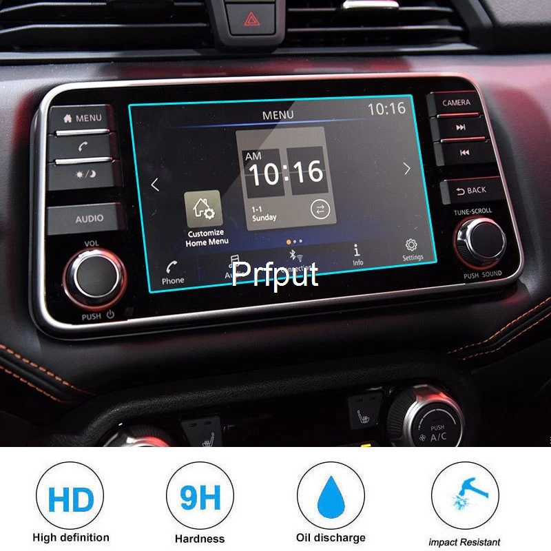 Автомобильная Защитная пленка для Nissan Versa 2020 2021 автомобильный GPS-навигатор
