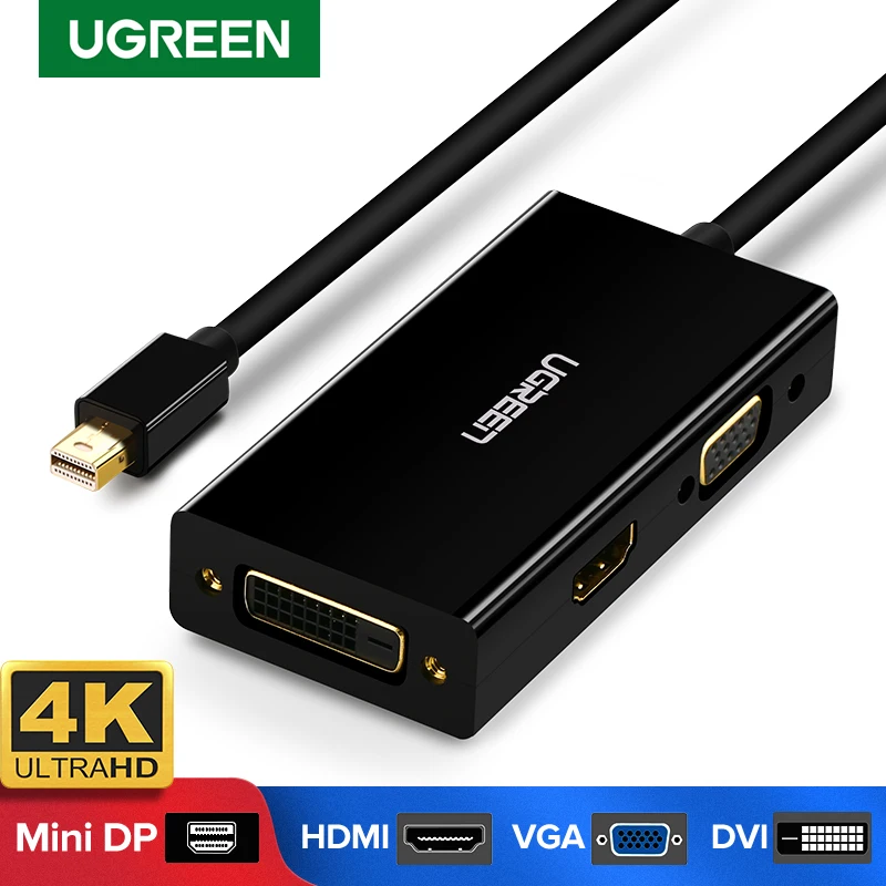

Ugreen Mini DisplayPort to HDMI-compatible VGA DVI Adapter Thunderbolt 2 Converter Mini DP Cable for Surface Pro 4 DP Adapter