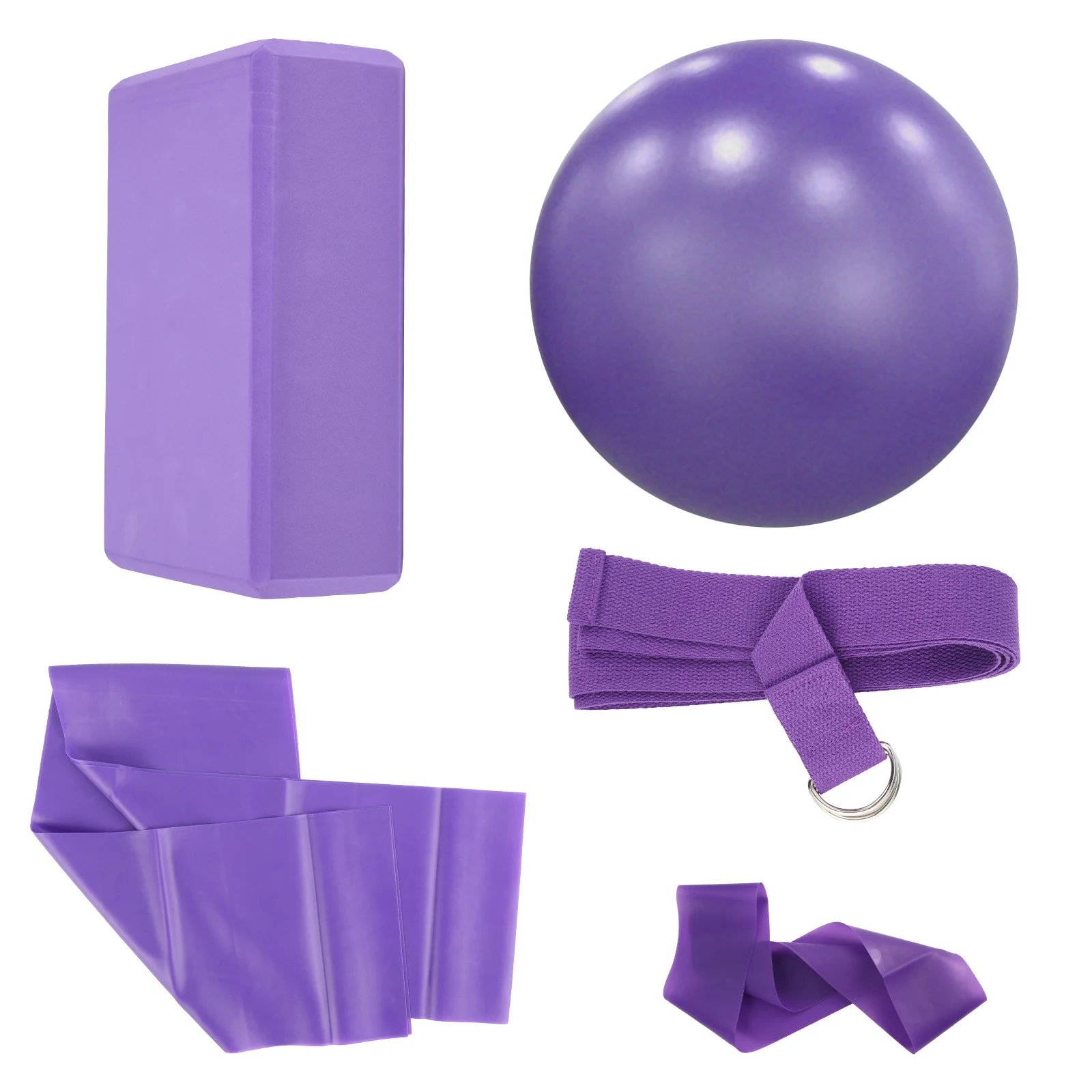 5pcs/set Yoga Set Exercise Ball Yoga Block Resistance Loop Stretching Strap Yoga Belt
5pcs/set Yoga Set Exercise Ball Yoga Block Resistance Loop Stretching Strap Yoga Belt