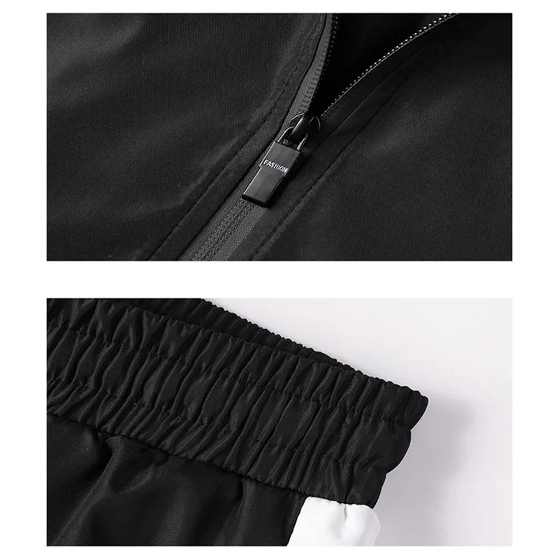 Tracksuits Men Polyester Sweatshirt Sporting Set 2021 Gyms Spring Jacket + Pants Casual Men's Track Suit Sportswear Fitness
Tracksuits Men Polyester Sweatshirt Sporting Set 2021 Gyms Spring Jacket + Pants Casual Men's Track Suit Sportswear Fitness