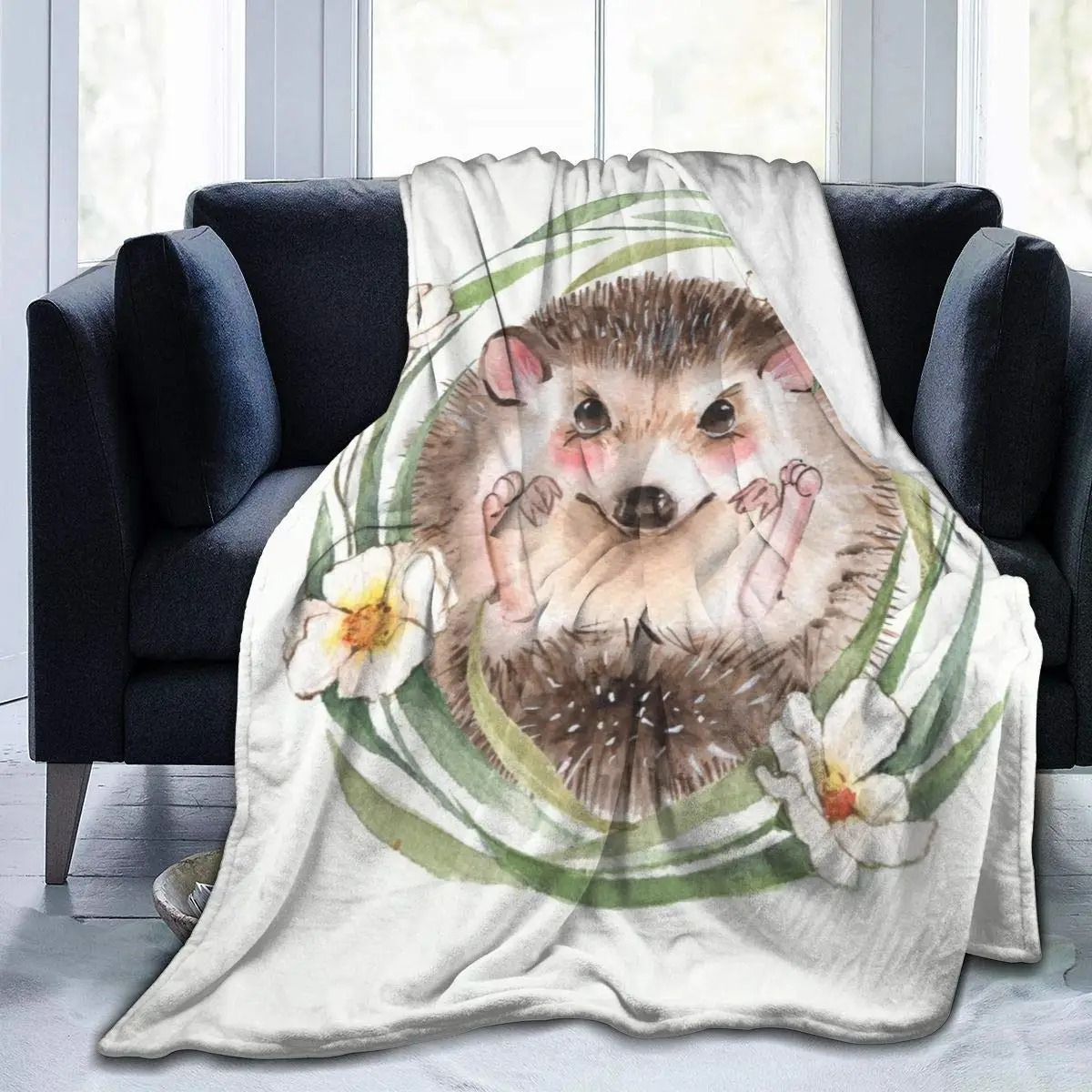 Cute Hedgehog in The Flowers Throw Blanket Cozy Warm,Thick Velvet Blanket for Couch Bed Living Room S
Cute Hedgehog in The Flowers Throw Blanket Cozy Warm,Thick Velvet Blanket for Couch Bed Living Room S