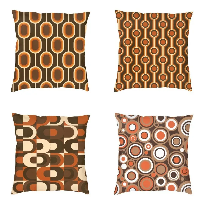 70s Pattern Orange And Brown Connected Nodes Pillow Case 45x45cm Home Decorative Colorful Mid Century Cushions Square Pillowcase
70s Pattern Orange And Brown Connected Nodes Pillow Case 45x45cm Home Decorative Colorful Mid Century Cushions Square Pillowcase