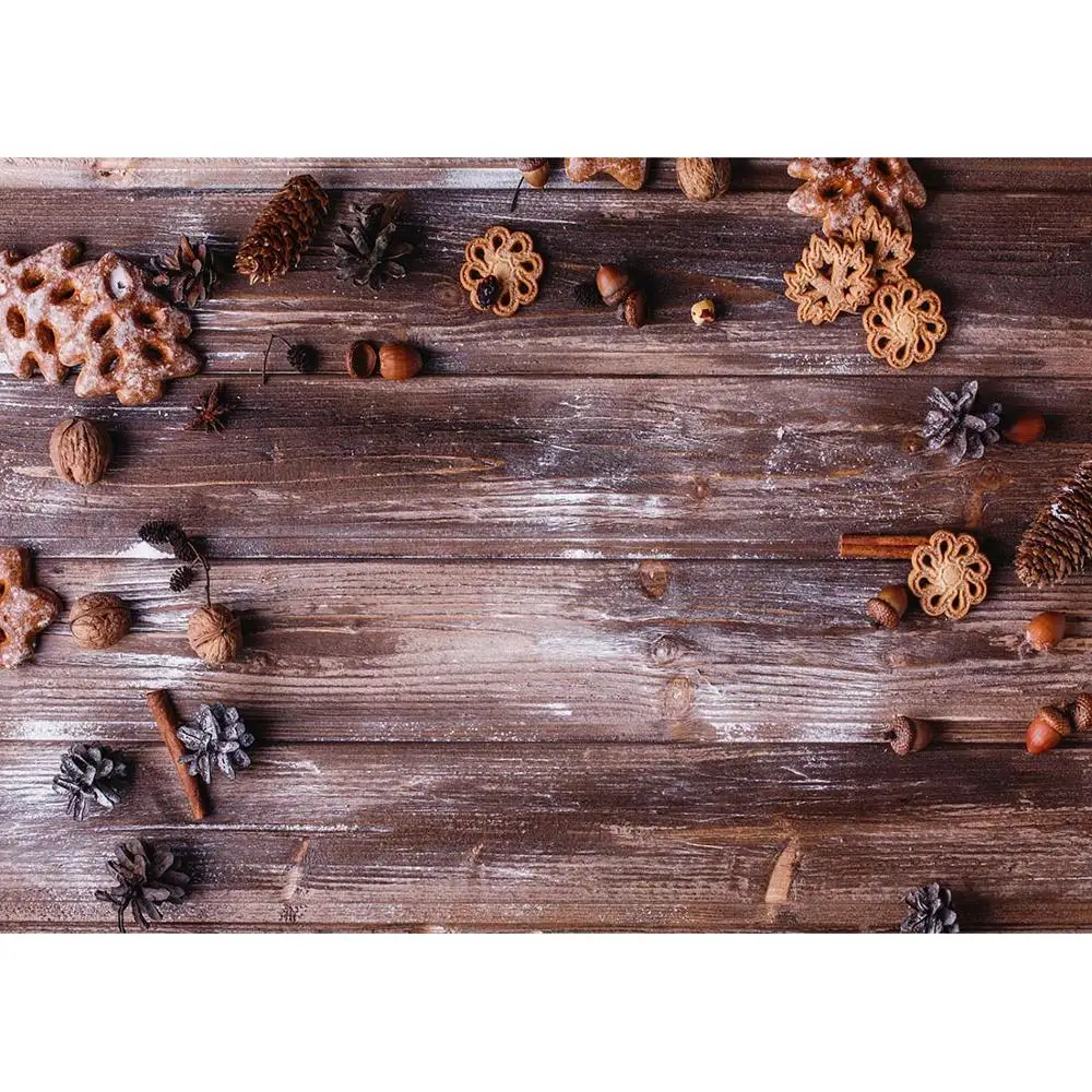 Виниловый фон для студийной фотосъемки с изображением печенья сосны орехов деревянной доски рождественских фотографий детей
Виниловый фон для студийной фотосъемки с изображением печенья сосны орехов деревянной доски рождественских фотографий детей