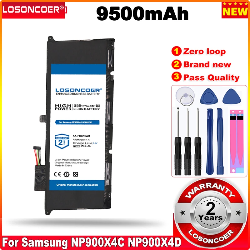 9500 мА/ч AA-PBXN8AR батарея для Samsung NP900X4C NP900X4D NP900X4B NP900X4 NP900X46 NP900X4C-A01 A02 NP900X4B-A01FR 15 дюймов |