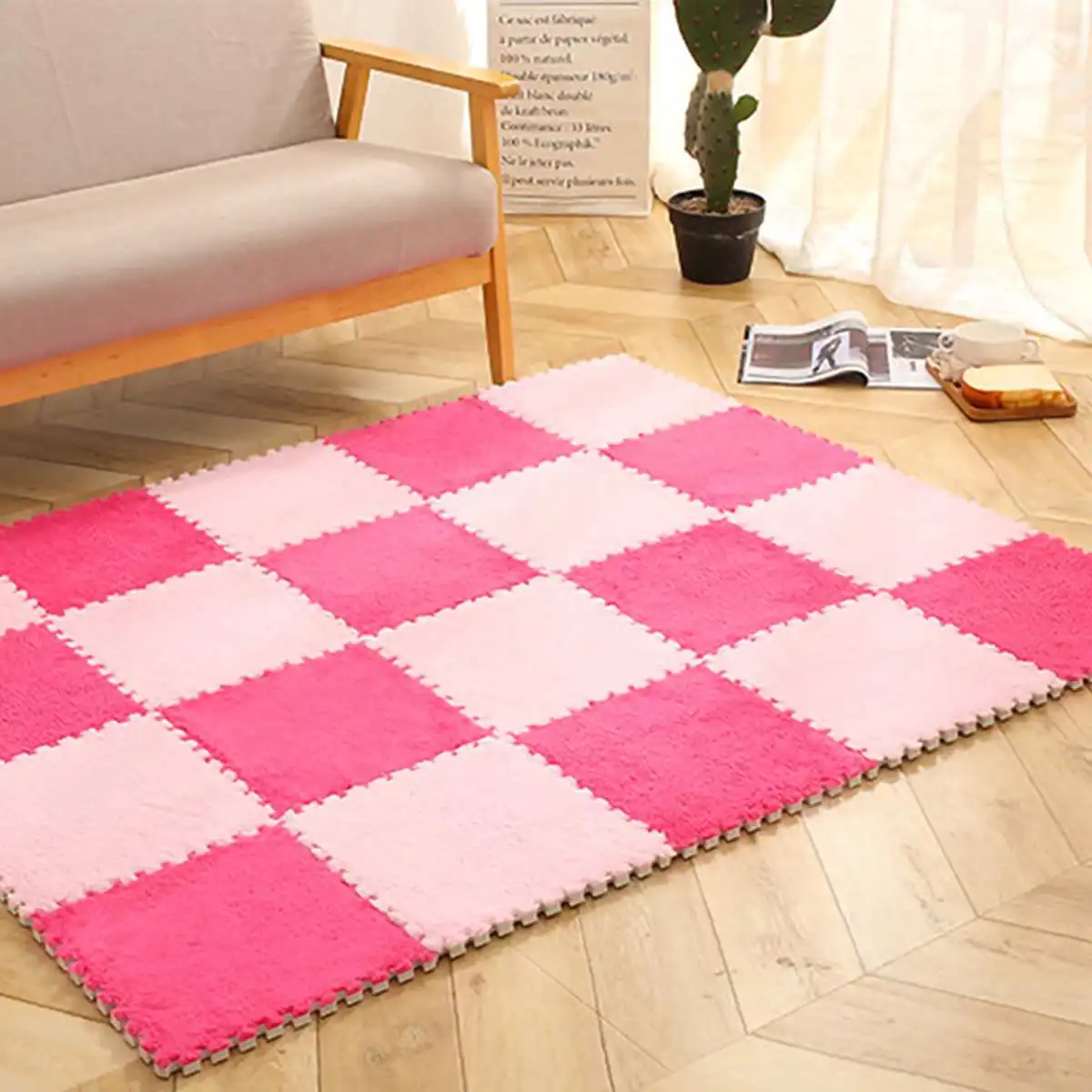 10Pcs Plush Puzzles Baby Playmats Infant Carpet 26cmx26cm EVA Foam Kids Rug Baby Playing Mat Rug Puzzle Children's Mat
10Pcs Plush Puzzles Baby Playmats Infant Carpet 26cmx26cm EVA Foam Kids Rug Baby Playing Mat Rug Puzzle Children's Mat