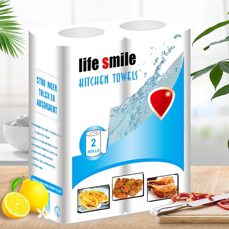 2 Roll/Pack Kitchen Paper Towel Wood Pulp Roll Paper Tissue Strong Water Oil Absorption HJL2019
2 Roll/Pack Kitchen Paper Towel Wood Pulp Roll Paper Tissue Strong Water Oil Absorption HJL2019
